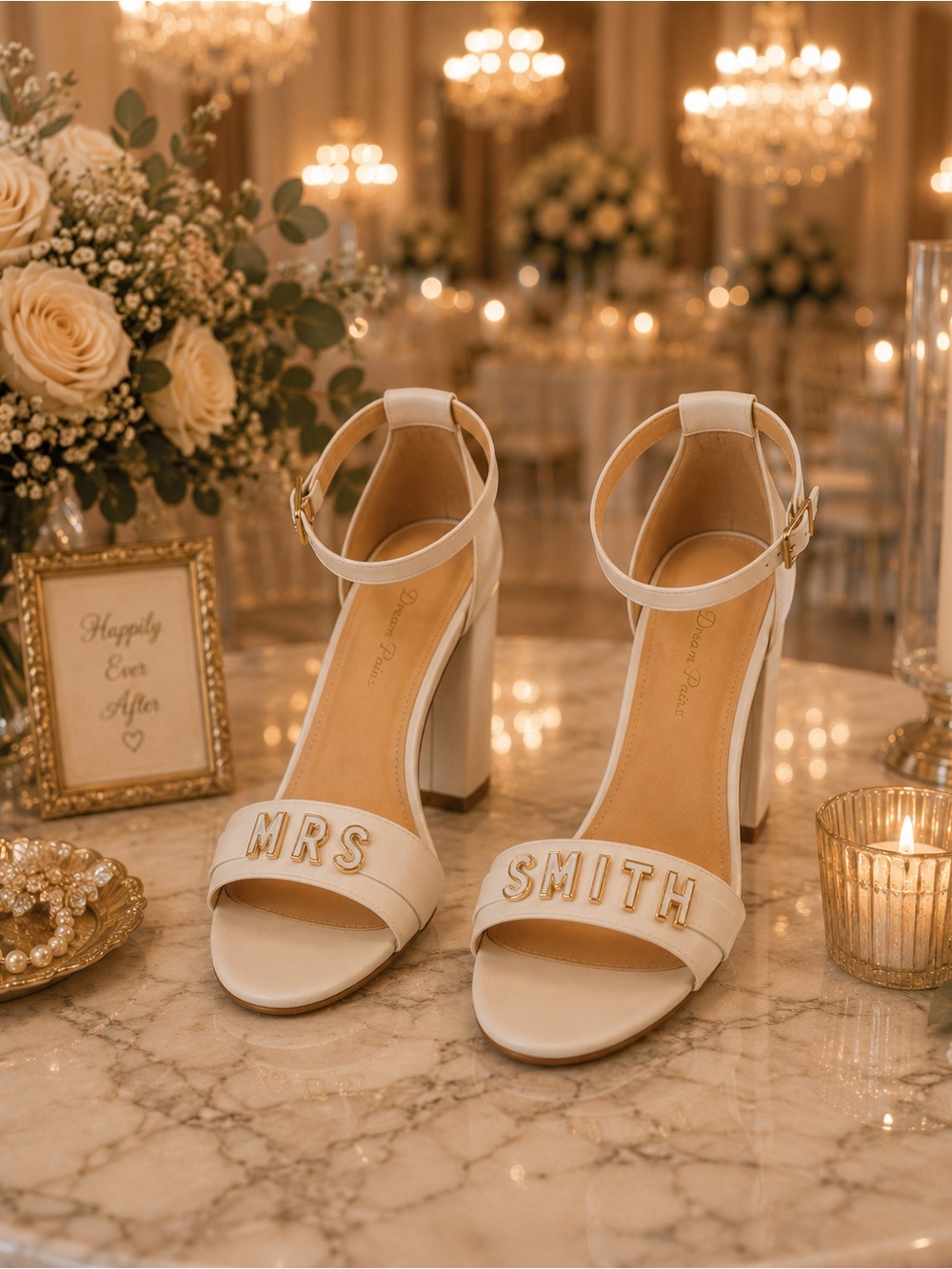 Custom Mrs Smith Bridal Heels Luxury Wedding Shoes